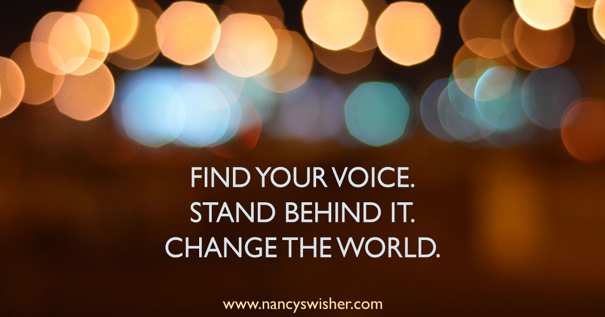 Finding your voice. Find your Voice.